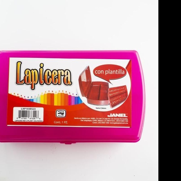 CAJA LAPICERA CGIOSER PLAST. JANEL 21X12X6 SOLFERINO C.56